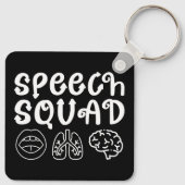 Speedsquad SLP Speech Language Pathologe Funny Schlüsselanhänger (Rückseite)