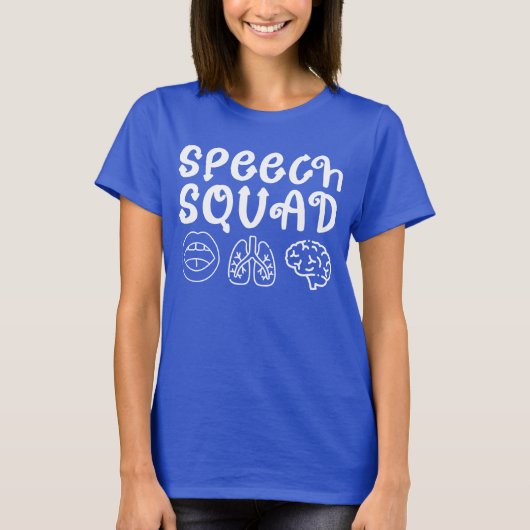 Speedsquad SLP Speech Language Pathologe Funny T-Shirt (Vorderseite)