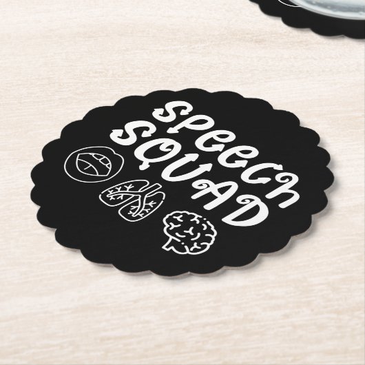 Speedsquad SLP Speech Language Pathologe Funny Untersetzer (angewinkelt)