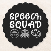 Speedsquad SLP Speech Language Pathologe Funny Untersetzer (Vorderseite)
