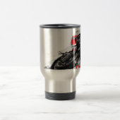 Speedway-flacher Bahn-Motorrad-Rennläufer Reisebecher (Mittel)