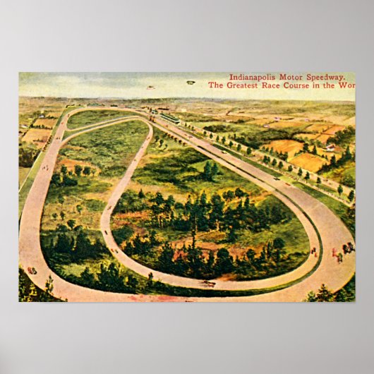 Speedway, Indiana die älteste Rennstrecke Poster (Vorne)