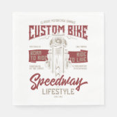 Speedway-Lebensstil Serviette (Vorderseite)