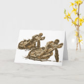 Speedway Motorrad-Racing Karte (Gelbe Blume)