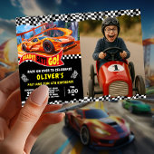 Speedway Party Suchen Sie nach Autoverliebhabern Einladung