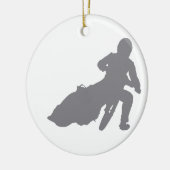 SPEEDWAY-STERN (grau) Keramikornament (Links)