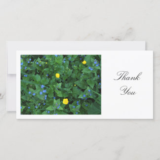 Speedwell und Buttercups - Vielen Dank Dankeskarte