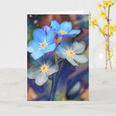 Speedwell, Veronica - ein Blumengruß Karte (Gelbe Blume)