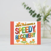 Speedy Erholung Postkarte (Stehend Vorderseite)