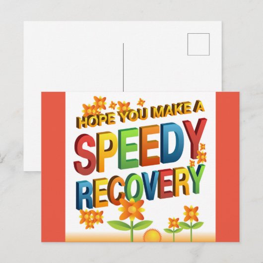 Speedy Erholung Postkarte (Vorne/Hinten)