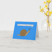Speedy Erholung Talking Snail Karte (Gelbe Blume)