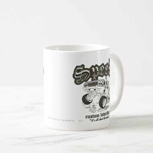 SPEEDY GONZALES™ Custom Lowrider B/W Kaffeetasse (VorderseiteRechts)