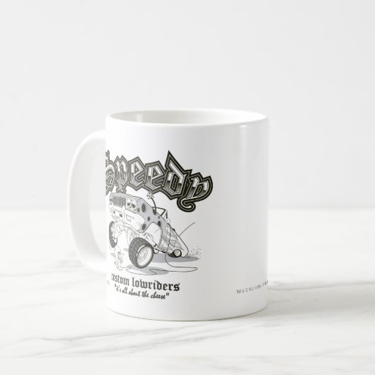 SPEEDY GONZALES™ Custom Lowrider B/W Kaffeetasse (Vorderseite Links)