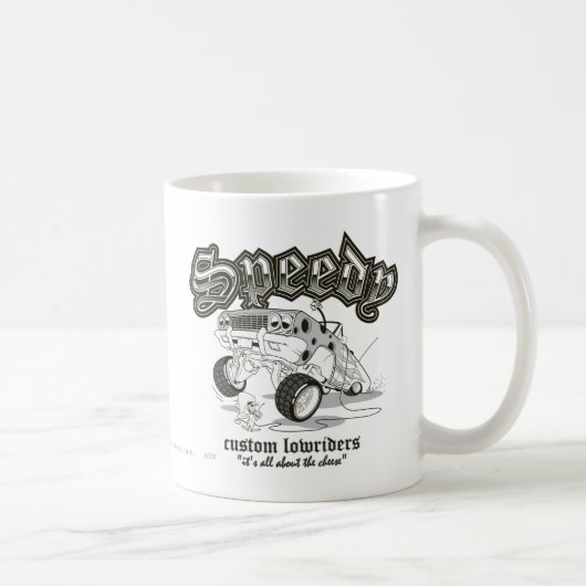 SPEEDY GONZALES™ Custom Lowrider B/W Kaffeetasse (Rechts)