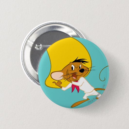 SPEEDY GONZALES™ in Farbe Button (Vorne & Hinten)