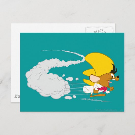 SPEEDY GONZALES™ läuft in Farbe Postkarte (Vorne/Hinten)