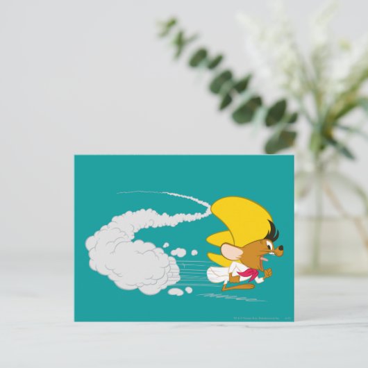SPEEDY GONZALES™ läuft in Farbe Postkarte (Stehend Vorderseite)