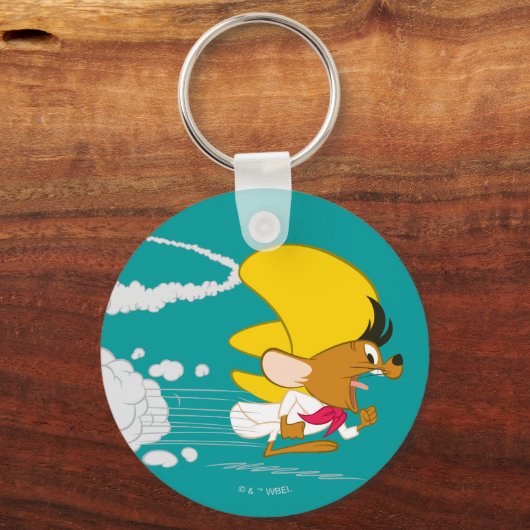 SPEEDY GONZALES™ läuft in Farbe Schlüsselanhänger (Vorderseite)