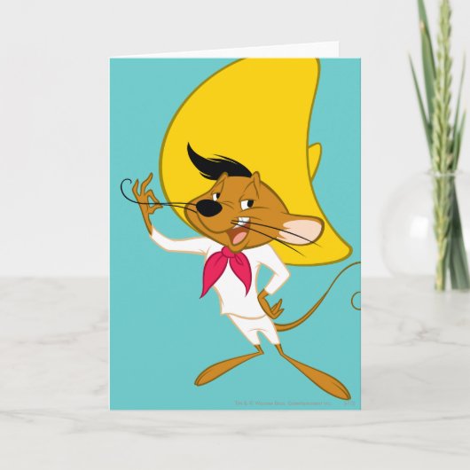 SPEEDY GONZALES™ Mustache Karte (Vorderseite)