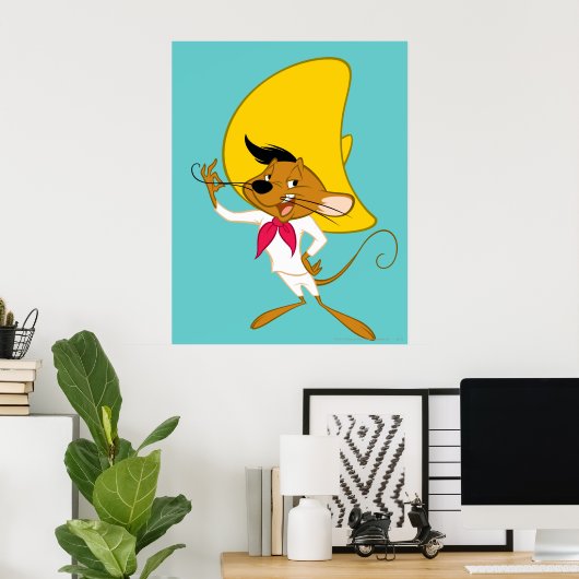 SPEEDY GONZALES™ Mustache Poster (Heimbüro)