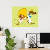 SPEEDY GONZALES™ und Slowpoke Poster (Heimbüro)