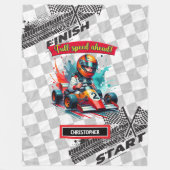 Speedy Little Boy Racing Formel 1 Blanket Fleecedecke (Vorderseite)