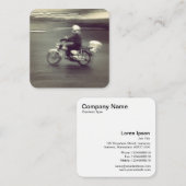 Speedy Moped Quadratische Visitenkarte (Vorne/Hinten)