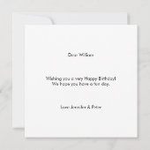 Speedy Rocket Turtle Geburtstagskarte Karte (Rückseite)