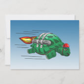 Speedy Rocket Turtle Karte (Vorderseite)