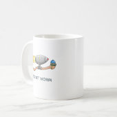 Speedy Rocket Worm Kaffeetasse (Vorderseite Links)