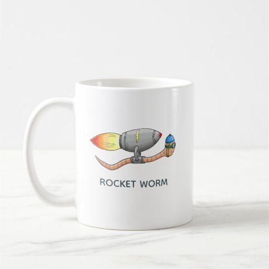 Speedy Rocket Worm Kaffeetasse (Links)