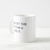 Speedy Texter Kaffeetasse (Vorderseite Links)