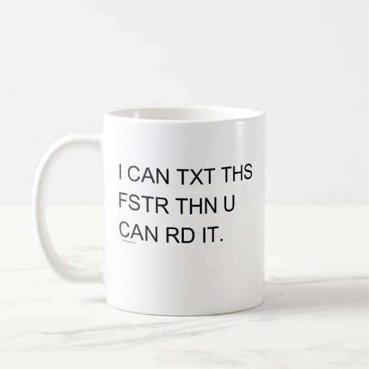 Speedy Texter Kaffeetasse (Links)