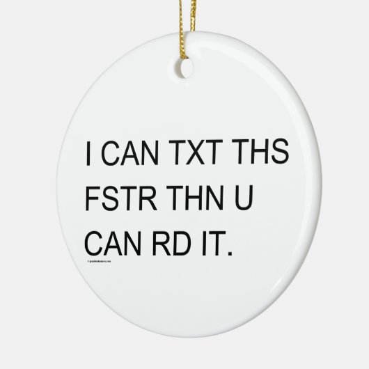 Speedy Texter Keramik Ornament (Links)