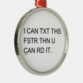 Speedy Texter Ornament Aus Metall (Rechts)