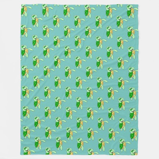 Speedy Turtle Fleece Blanket (Vorderseite)