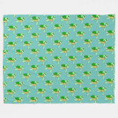 Speedy Turtle Fleece Blanket (Vorderseite (Horizontal))