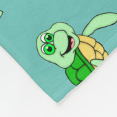 Speedy Turtle Fleece Blanket (Ecke)