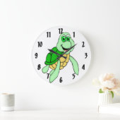Speedy Turtle Große Wanduhr (Zuhause)