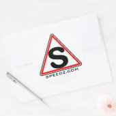 SPEEDZ-Sticker Runder Aufkleber (Umschlag)