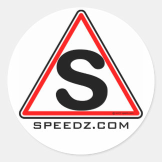 SPEEDZ-Sticker Runder Aufkleber