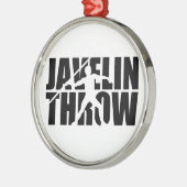 Speer-Wurf Silbernes Ornament (Links)