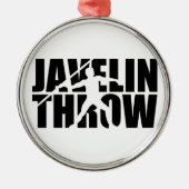 Speer-Wurf Silbernes Ornament (Vorne)