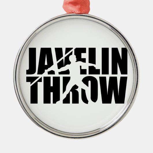 Speer-Wurf Silbernes Ornament (Vorne)