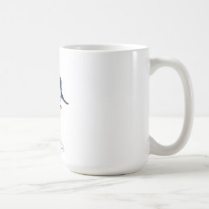 Speerfisch-Cartoon Kaffeetasse