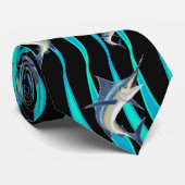 Speerfisch-Jagd Krawatte (Gerollt)