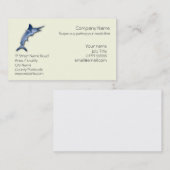 Speerfisch-Logo-Spiel-Fischen Visitenkarte (Vorne/Hinten)