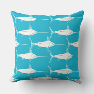 Speerfisch-Muster Kissen