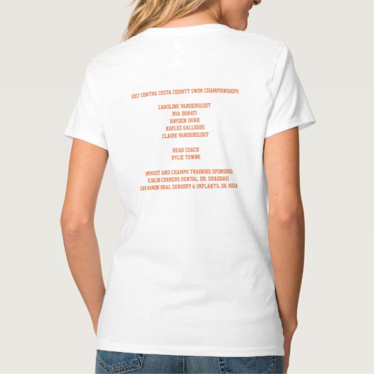 SPEERFISCH-SCHWIMMEN-VEREIN-FRAUEN ' S T-Shirt (Rückseite)