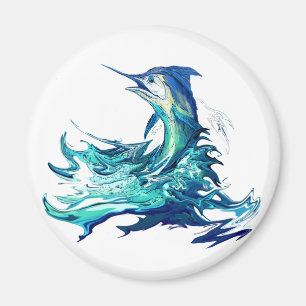 Speerfisch-Sport-Fischen Magnet